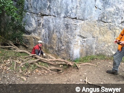 Entrance of Carlswark Cavern, Gin Entrance