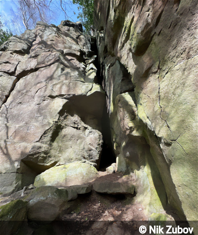 Entrance of Shining Cliff Woods Cave