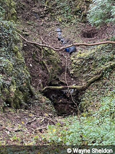 Entrance of Hungerhill Swallet, Timbered Shaft