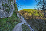 Thor's Cave / Both approaches to the cave entrance